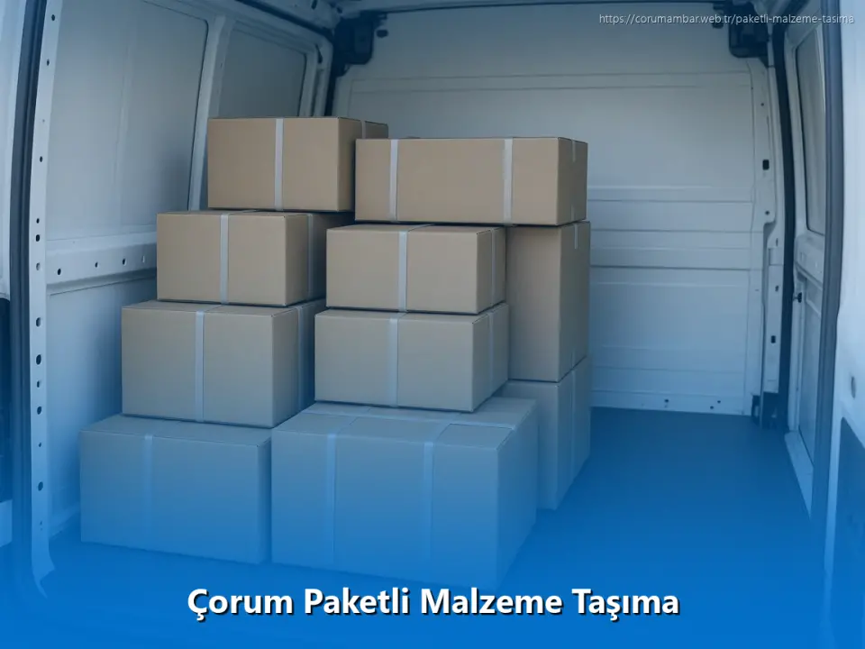 Çorum Paketli Malzeme Taşıma